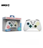 Hyperkin "NuRival" Wireless Hall Effect Stick Game Controller For N. Switch® OLED Model/N. Switch® (White) - Armor3