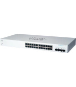 Cisco switch CBS220-24T-4G (24xGbE,4xSFP,fanless) - REFRESH