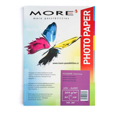 Armor fotopapír Harmony 205g, A4 glossy, 20 ks