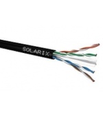 Instalační kabel Solarix venkovní UTP, Cat6, drát, PE, cívka 500m SXKD-6-UTP-PE