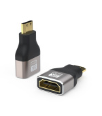 PREMIUMCORD Adapter 8K HDMI Typ A - mini HDMI Typ C, kovová, pozlacená