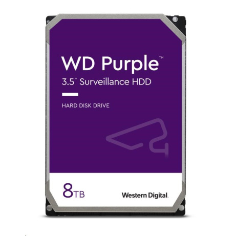 WD PURPLE WD85PURZ 8TB, SATA III 3.5", 256MB 5640RPM, 215MB/s, Low Noise, CMR