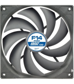 ARCTIC F14 PWM PST CO Case Fan - 140mm standard PWM case fan with double ball bearing technology