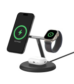 Belkin BOOST CHARGE PRO Qi2, 15W 3v1 magnetický stojan, černý