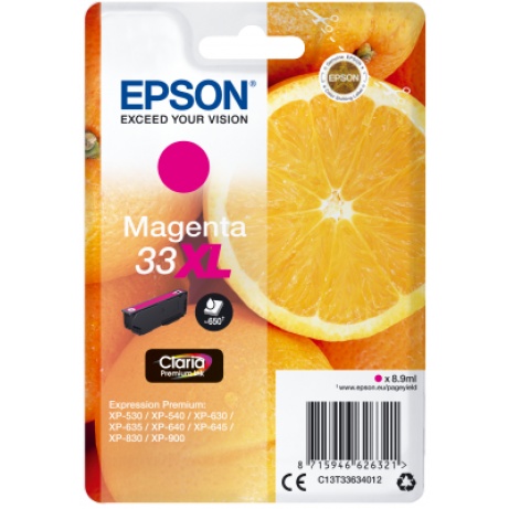 Epson Singlepack Magenta 33XL Claria Premium Ink