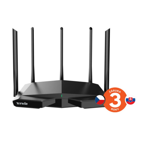 Tenda TX27 Pro AXE5700 WiFi6E Router, 1x GWAN, 3x GLAN, IPv6, BSS Color, VPN server, WPA3,CZ app