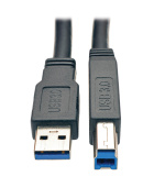 Tripplite Kabel USB-A / USB-B, USB 3.0, aktivní SuperSpeed Repeater (Samec/Samec), 7.62m