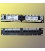 Patch panel 10“ UTP cat6, 12portů