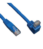 Ethernetový kabel Cat6 Gigabit Molded (UTP) (RJ45 dolů Samec / rovně Samec), modrá, 3.05m