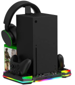 iPega XBX025S Multifunkční Nabíjecí RGB Stojan s Chlazením pro Xbox