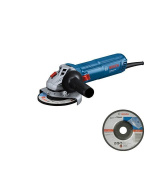 Bosch GWS 12-125 úhlová bruska, 1200 W, 11.000 ot/min, aretovatelný spínač, hrubovací kotouče