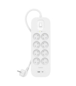 Belkin SURGE 8OT 900J, 18W, USB A + C, Pol