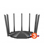 Tenda AC23 WiFi AC Router 2100Mb/s, 1x GWAN, 3x GLAN, VPN, IPv6, 7x 6dBi, 4x4 MU-MIMO, CZ App AC2100