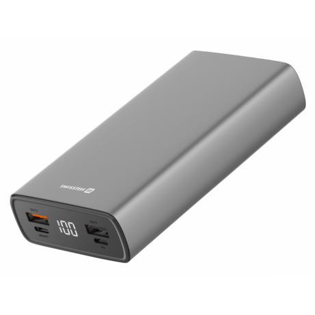 SWISSTEN ALUMINUM POWER BANK 20000 mAh 20W GREY