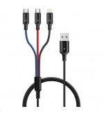 CONNECT IT Wirez 3in1 USB-C & Micro USB & Lightning, 1,2 m