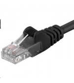 PREMIUMCORD Patch kabel UTP RJ45-RJ45 CAT5e 5m černá