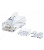 Intellinet konektor RJ45, Cat6, UTP, 50µ, drát, 80 ks v nádobě