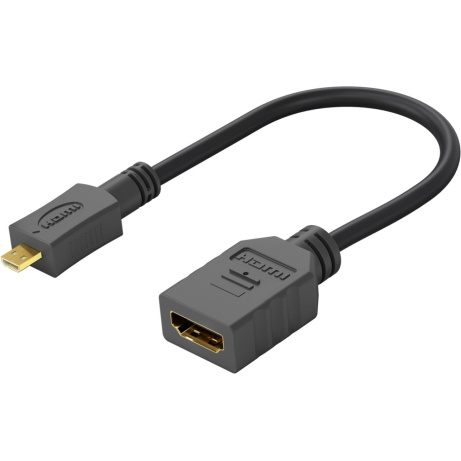 PremiumCord Flexi adaptér HDMI Typ A samice - micro HDMI Typ D samec pro ohebné zapojení