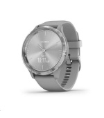 Garmin monitorovací náramek a hodinky vivomove3 Sport, Silver/Gray Band