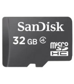 Sandisk/micro SDHC/32GB/Class 4/+ Adaptér/Černá