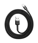 Baseus datový kabel Cafule Lightning 1m 2,4A šedo-černý