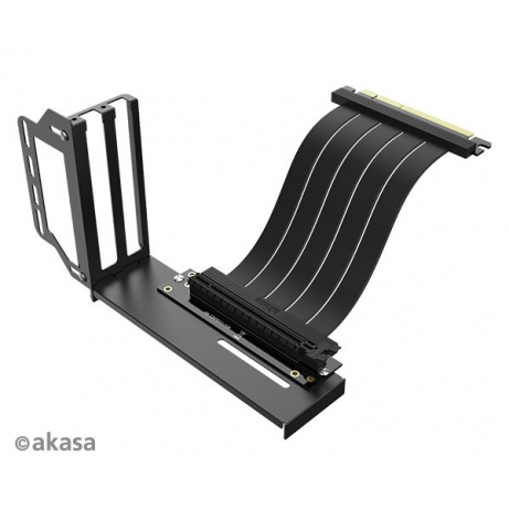 AKASA Riser black Pro, vertikálni VGA držák