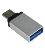 PREMIUMCORD Adaptér USB 3.1 C/male - USB 3.0 A/female, stříbrný, OTG