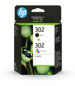 HP 302 Ink Cartridge Combo 2-Pack (X4D37AE) (190 / 165 pages)