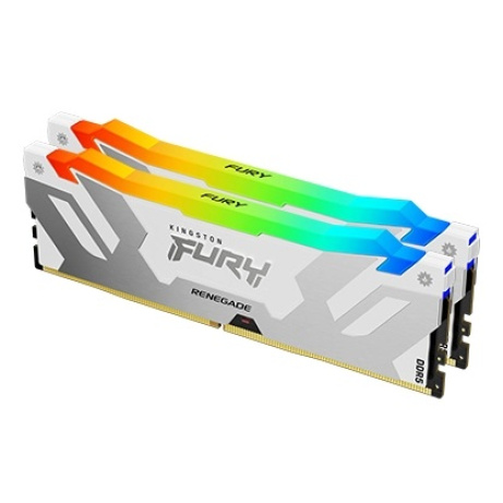 Kingston FURY Renegade/DDR5/32GB/7200MHz/CL38/2x16GB/RGB/White