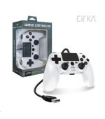 Cirka NuForce Wired Game Controller for PS4/PC/Mac (White)