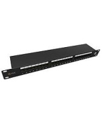 Solarix Patch panel Solarix 24 x RJ45 CAT5E STP 1U SX24-5E-STP-BK-N