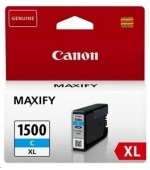 Canon CARTRIDGE PGI-1500XL C azurová pro Maxify MB2050, MB2150, MB2350, MB2750 a MB2755 (1020 str.)