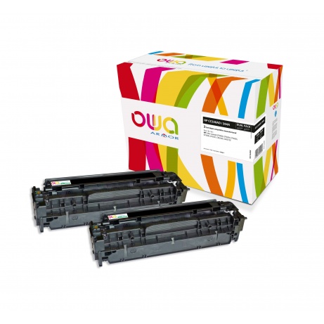 OWA Armor sada kompatibilní s HP CC530AD, 2x3500st, černá/black