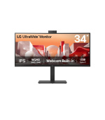 LG MT IPS LCD LED 34" 34BA85QE - IPS, 3440x1440, 2xHDMI, DP, USB 3.2, USB-C, RJ45, nast vyska, repro, zakriven, webcam