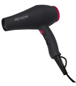 Revlon Smooth Brilliance RVDR5251E fén na vlasy, 2000 W, 2 rychlosti, 3 teploty, 2 nástavce, černý