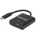 MANHATTAN převodník z USB 3.1 na HDMI (Type-C Male to HDMI Female, Black) PC / Apple MacBook