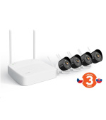 Tenda K4W-3TC - kamerový WiFi set, 4x IP 2K kamera, NVR rekordér, zvuk, noční vidění