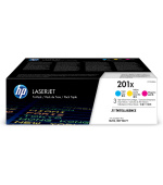 HP 201X 3-pack High Yield Cyan/Magenta/Yellow Original LaserJet Toner Cartridges (CF253XM) (2,300 / 2,300 / 2,300 pages)