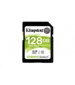 Kingston 128GB SecureDigital Canvas Select (SDXC) Card, 80R Class 10 UHS-I