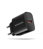 AXAGON ACU-QC18, nabíječka do sítě 18W, 1x port USB-A, QC3.0/AFC/Apple, černá