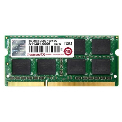 TRANSCEND SODIMM DDR3 8GB 1600MHz 512Mx8 CL11 JetRam™ Retail