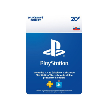 PlayStation Live Cards 20 EUR Hang pro SK PS Store