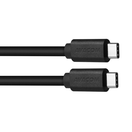 AVACOM datový a nabíjecí kabel USB Type-C - USB Type-C, 40cm, černá