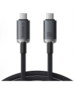 Baseus Crystal Shine Series Datový Kabel USB-C - USB-C 100W 1,5m Black