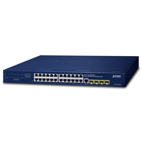 Planet switch GS-4210-24T4S, L2/L4, 24x 1000Base-T, 4x SFP, web, SNMP V3, VLAN, QOS, IPV6