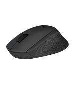 Logitech M280/Ergonomická/Optická/Pro praváky/1 000 DPI/Bezdrátová USB/Černá