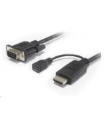 PREMIUMCORD Převodník HDMI na VGA s microUSB napájením