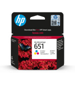 HP 651 Tri-color Original Ink Advantage Cartridge, C2P11AE (300 pages)