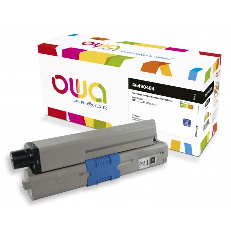 OWA Armor toner kompatibilní s OKI 46490404, 1500st, černá/black