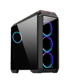 CHIEFTEC skříň STALLION II, ATX, 1x USB-C 3.2, 2x USB 3.1, 1x USB 2.0, 4x 120mm RGB Fan, černá